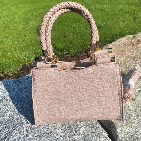 NWT Bebe Fabiola, top handle Crossbody in mauve - Picture 6 of 12